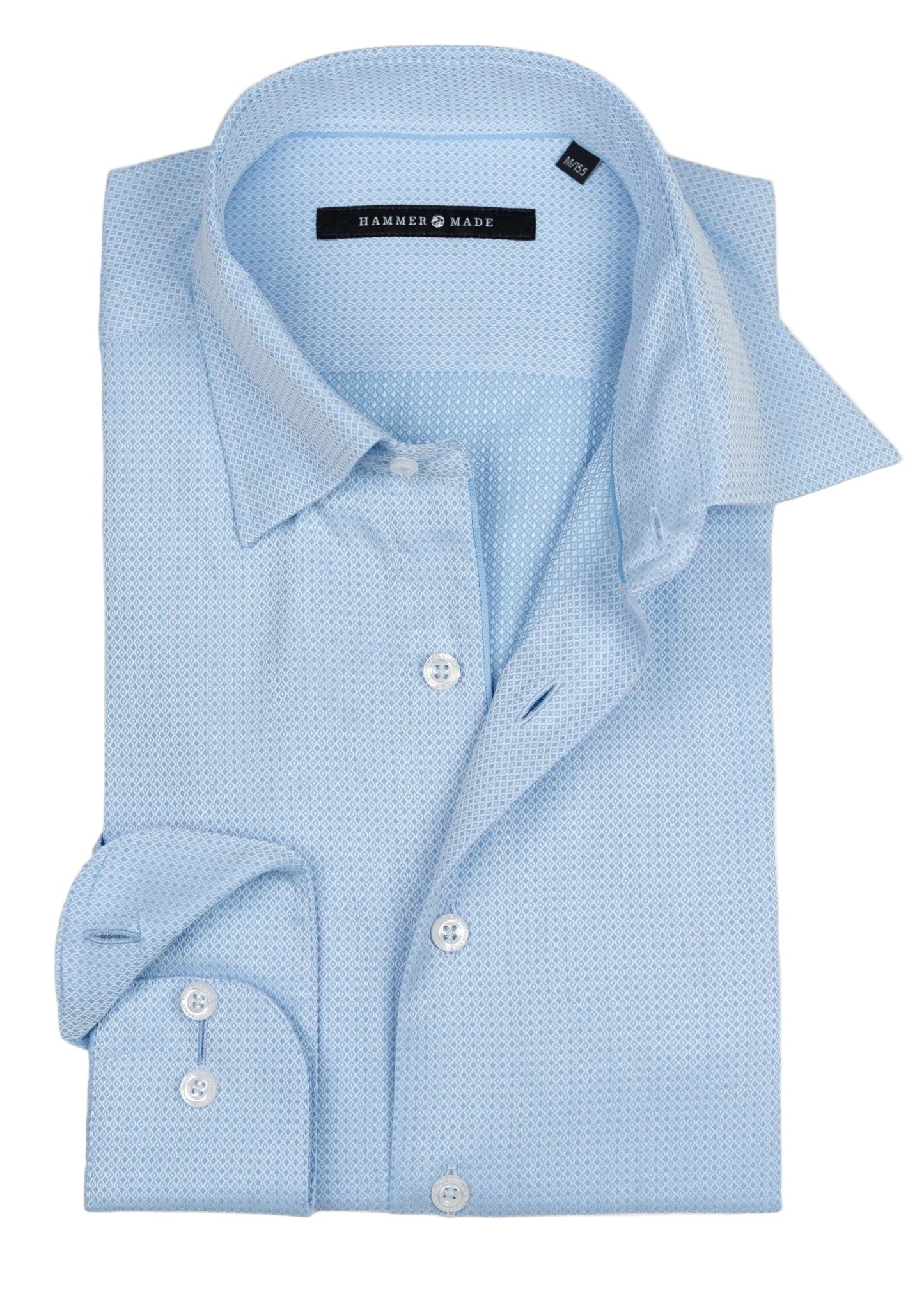 Premium Sky Blue Textured Full Sleeve Cotton Formal Casual Shirt