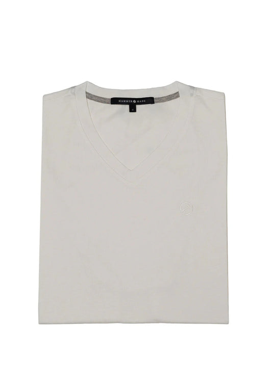 Premium White V-Neck Cotton T-Shirt